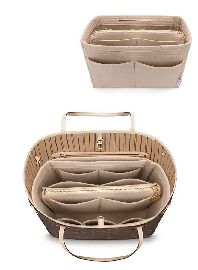 Premium 3mm Wool Felt Handbag Organizer Insert for Speedy 30 & Neverfull MM